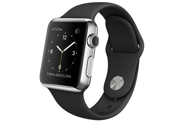 Apple Watch 38mm - умные часы для iPhone (Stainless Steel Case/Black Sport Band) купить в интернет-магазине icover