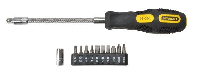 Отвертка с гибким стержнем Stanley 10 Way Flexible (0-62-508) купить в интернет-магазине icover