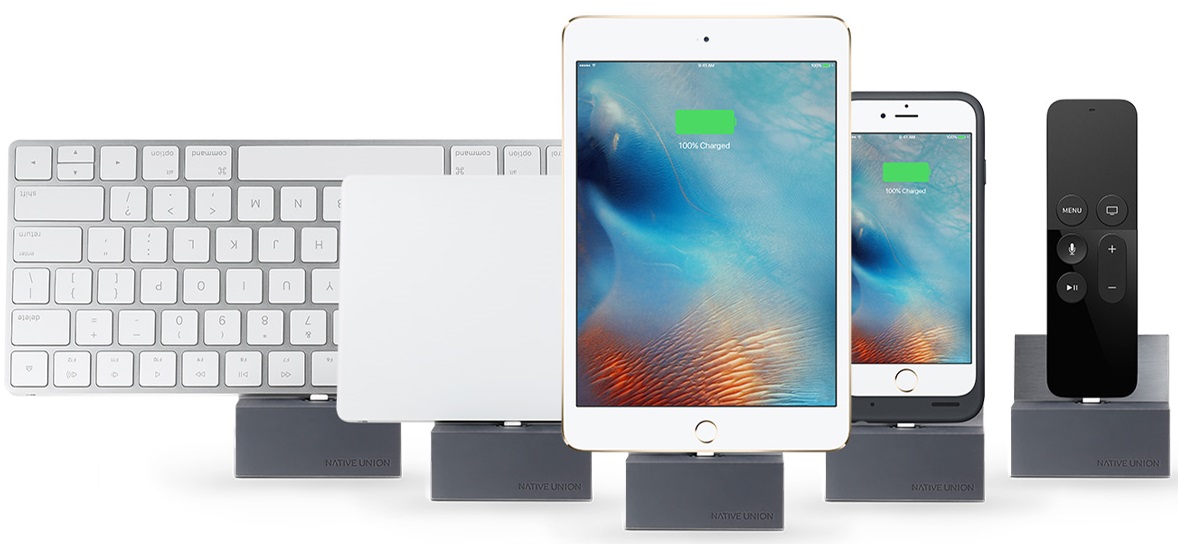 Native Union Dock Lightning (DOCK-IP-SL-GRY) - подставка для iPhone/iPad (Slate/Space Grey) купить в интернет-магазине icover