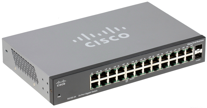 Cisco SG102-24 24-port Gigabit Switch - коммутатор купить в интернет-магазине icover