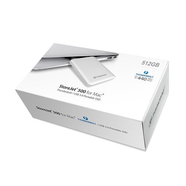 Твердотельный внешний накопитель Transcend StoreJet M500 512 Gb SSD Thunderbolt/USB 3.0 (TS512GSJM500) для Mac купить в интернет-магазине icover