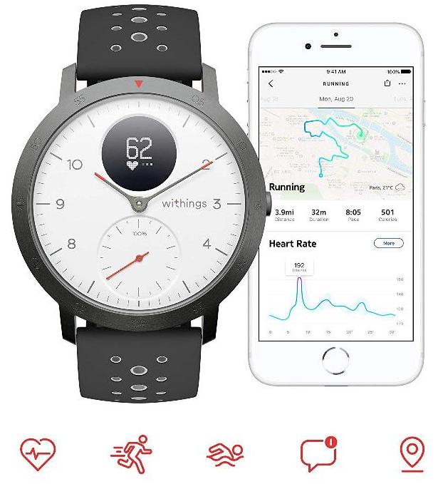 Умные часы Withings Steel HR Sport (White) купить в интернет-магазине icover