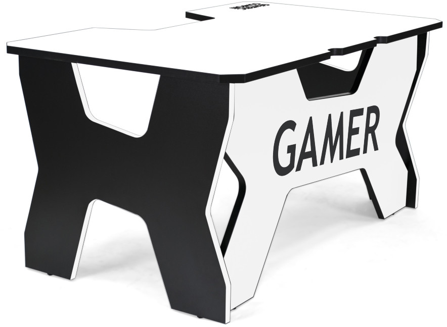 Геймерский стол Generic Comfort Gamer2 (Black/White) купить в интернет-магазине icover