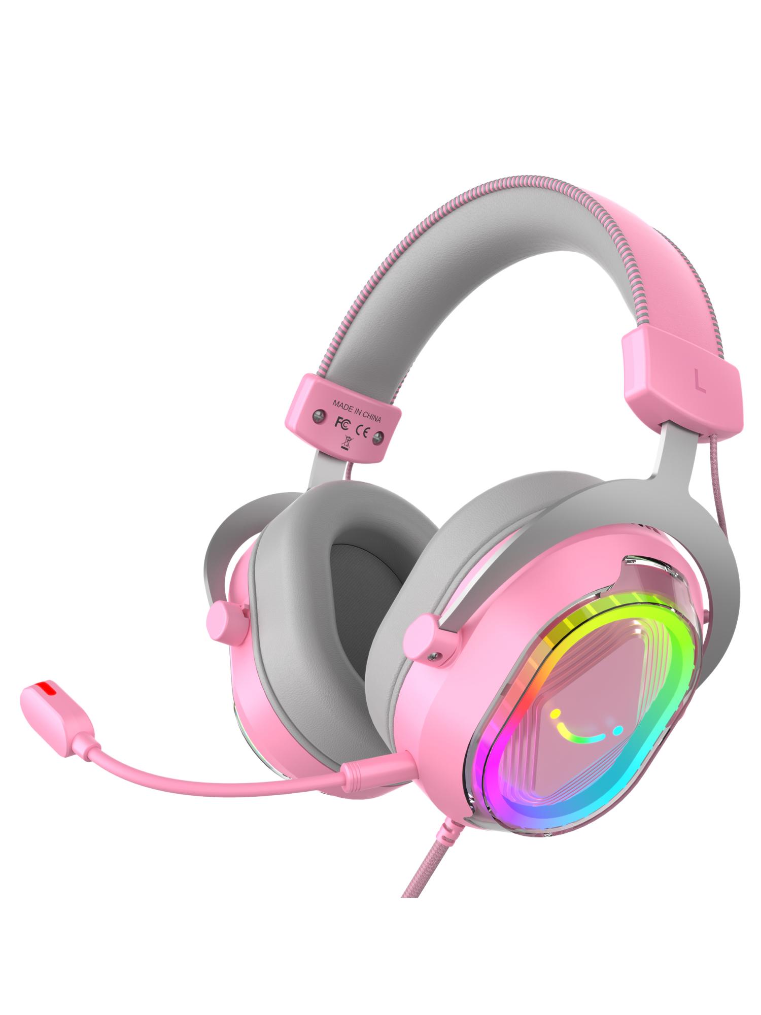 Игровые наушники Fifine H13 Gaming Headsets (Pink) купить в интернет-магазине icover