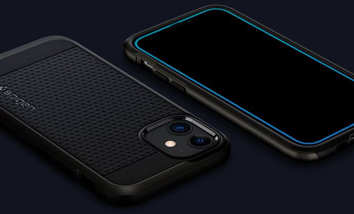 Защитное стекло Spigen Glas.tR AlignMaster 2 Pack (AGL01812) для iPhone 12 mini (Black) купить в интернет-магазине icover