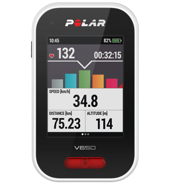 Polar V650 - велокомпьютер с GPS (Black) купить в интернет-магазине icover