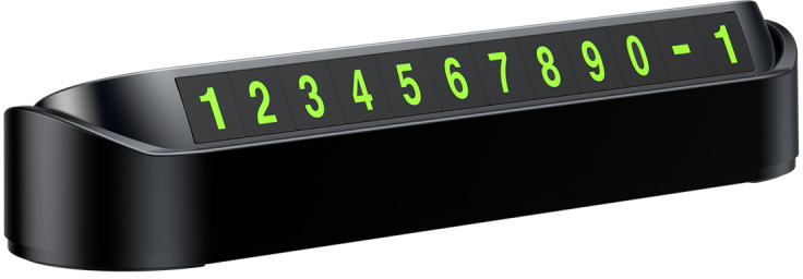 Парковочная карта Baseus Tock Temporary Parking Number Card для номера телефона (Black) купить в интернет-магазине icover