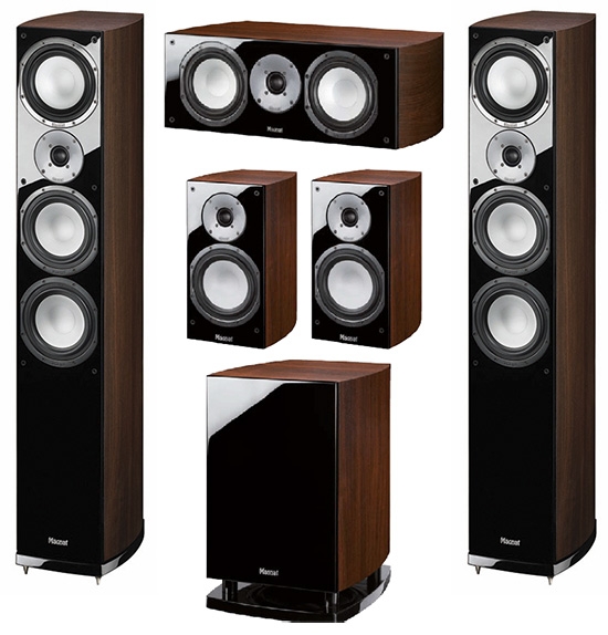 Magnat Quantum 677 Set 5.1 - комплект акустики для домашнего кинотеатра (Mocca) купить в интернет-магазине icover