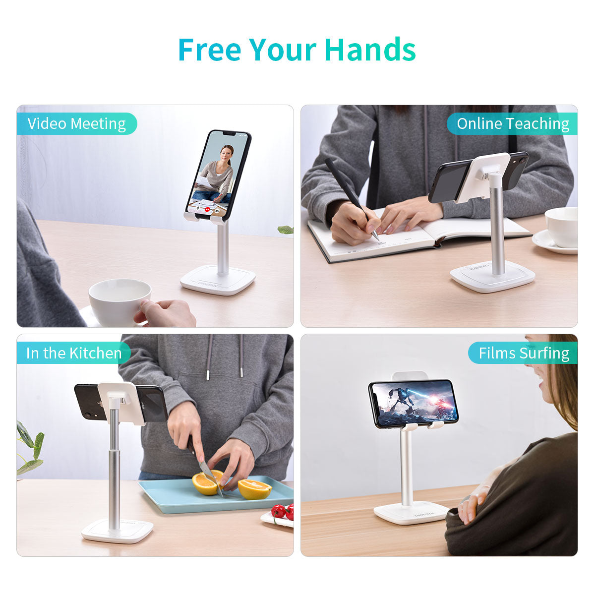 Подставка Choetech Handy Stander H035 для планшетов и смартфонов (White) купить в интернет-магазине icover