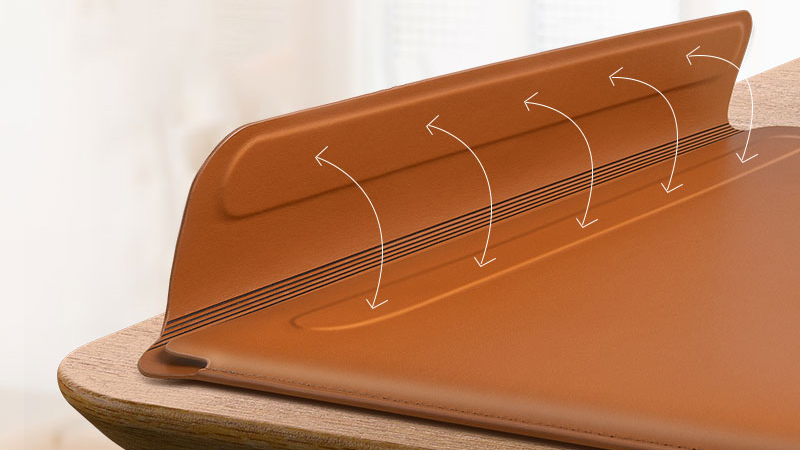 Чехол Wiwu Skin Pro Portable Stand Sleeve для MacBook Pro 13/Air 13 2018/20 (Black) купить в интернет-магазине icover