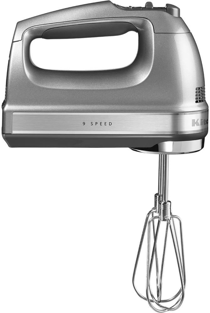 

Миксер ручной KitchenAid 9-Speed Hand Mixer 5KHM9212ECU (Contour Silver)