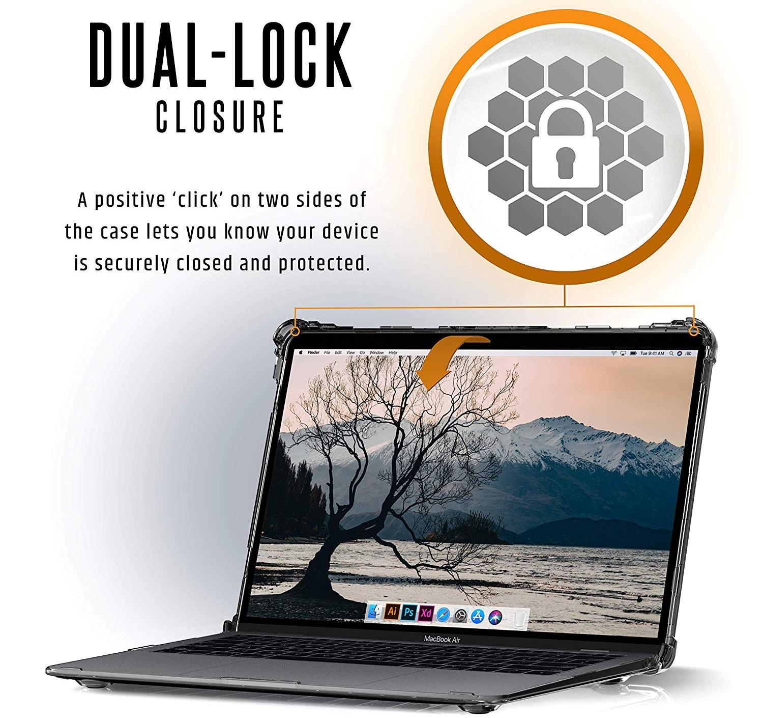 Защитный чехол UAG Plyo для MacBook Air 13" (2018-2020 M1) (Ice) купить в интернет-магазине icover