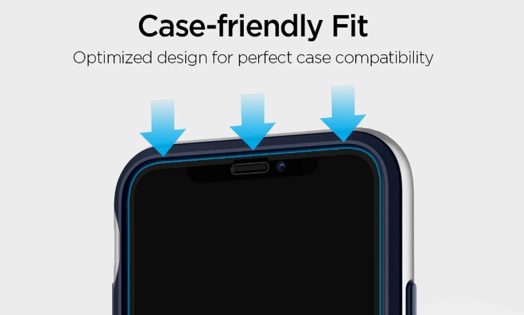 Защитное стекло Spigen Glas.tR Slim Full Cover 2pcs (057GL23120) для iPhone 11 Pro/XS/X (Black) купить в интернет-магазине icover
