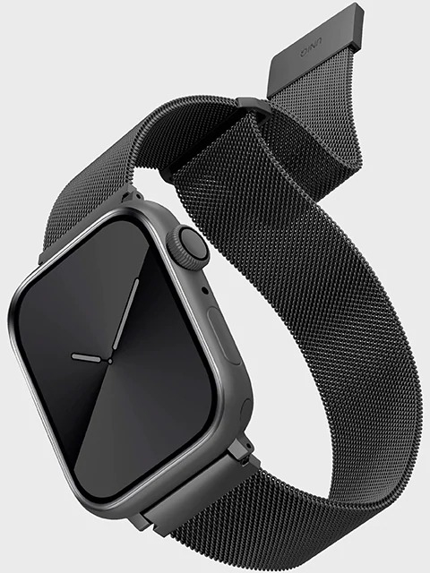 Ремешок Uniq Dante Strap Mesh Steel (44MM-DANGRP) для Apple Watch 42/44/45 mm (Graphite) купить в интернет-магазине icover