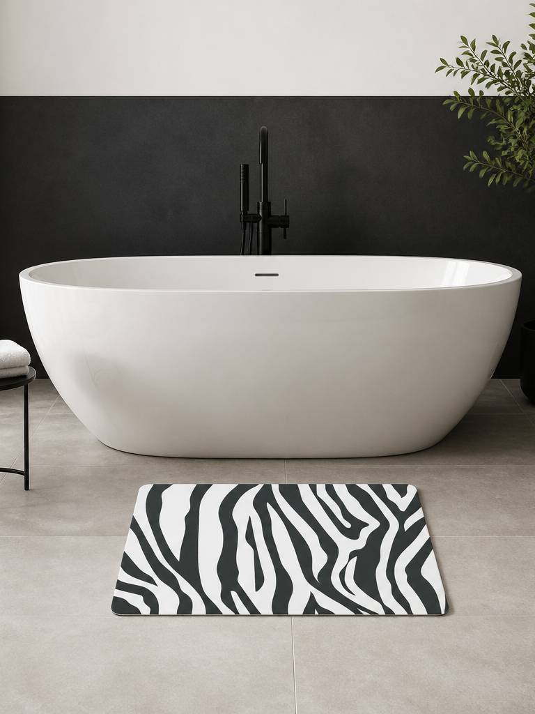 Коврик для ванной Ridberg 90*60 (Zebra) купить в интернет-магазине icover