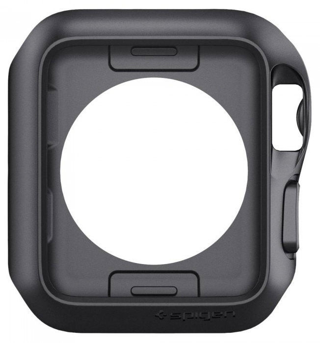 Чехол Spigen Slim Armor (059CS22563) для Apple Watch series 1/2/3 42mm (Space Gray) купить в интернет-магазине icover