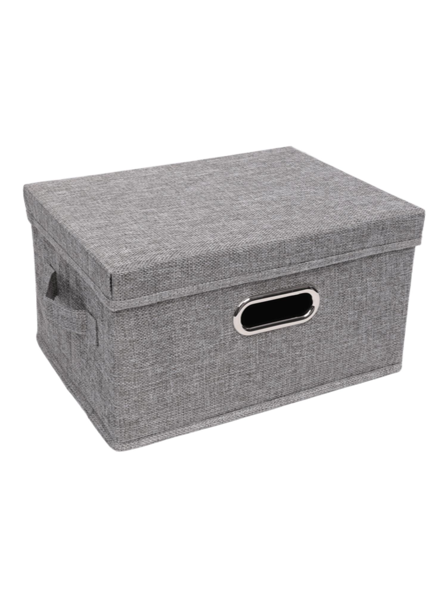 Коробка для хранения вещей тканевая Ridberg 32 х 24 х 18 см (Grey) купить в интернет-магазине icover