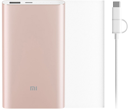 Внешний аккумулятор Xiaomi Power Bank Pro 10000 mAh Type-C (Gold) купить в интернет-магазине icover
