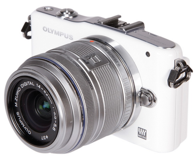 Olympus Pen E-PM1 kit 14-42mm - беззеркальная фотокамера (White) купить в интернет-магазине icover