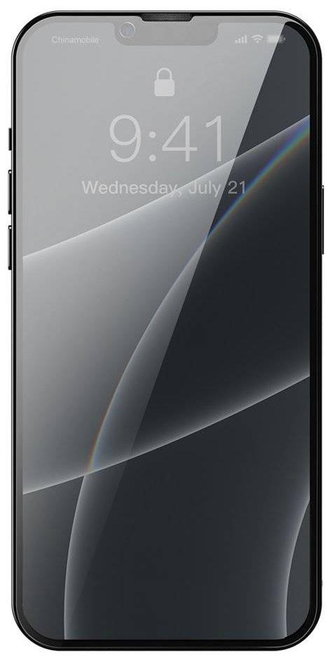 Защитное стекло Baseus 0.3mm Full-screen and Full-glass Anti-spy Tempered Glass Film (SGQP010701) для iPhone 13/13Pro (Black) купить в интернет-магазине icover