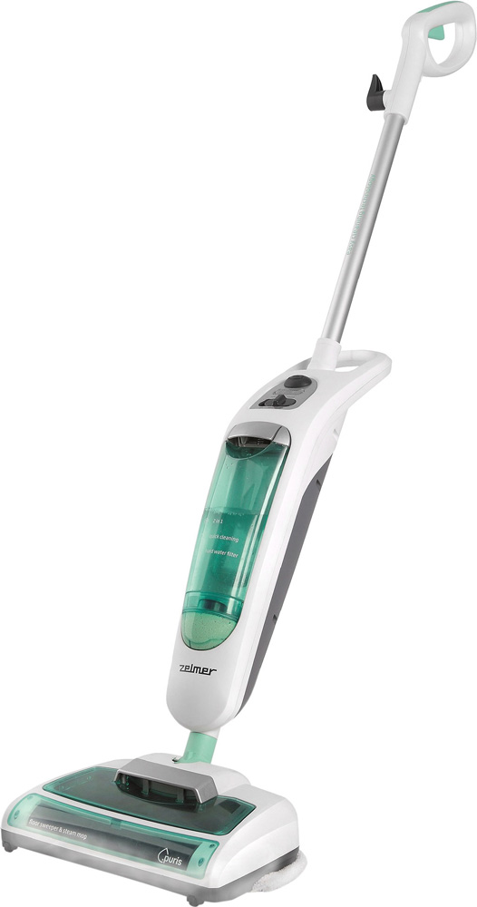 Zelmer VC1260 (ZVC 026XX) - пароочиститель с функцией пылесоса(White/Green) купить в интернет-магазине icover