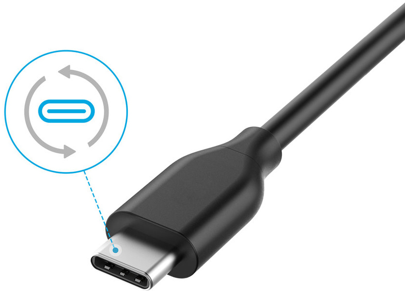 Кабель Anker Powerline 0.9 м (A8163H11) USB-C to USB 3.0 (Black) купить в интернет-магазине icover