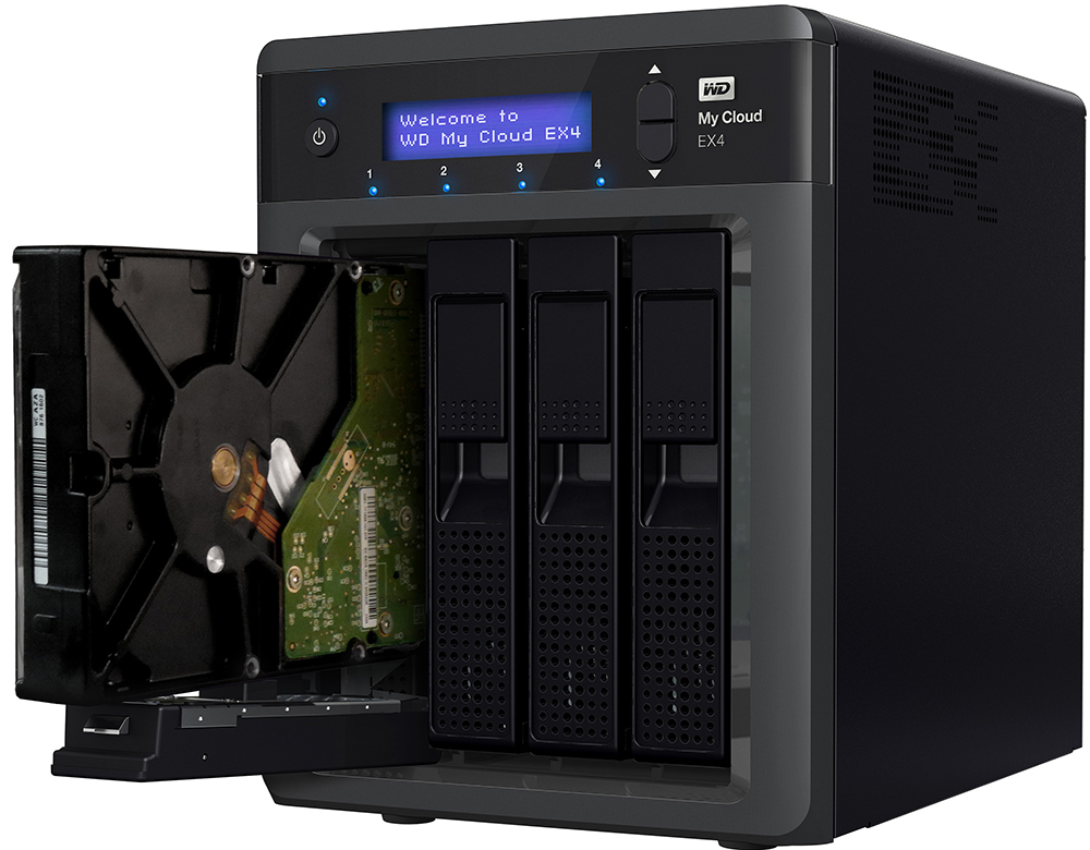 WD My Cloud EX4 3.5" 20Tb (WDBWWD0200KBK) - сетевое хранилище купить в интернет-магазине icover