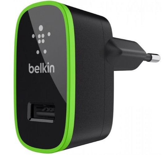 Универсальное сетевое зарядное устройство Belkin Home Charger 2.1 А F8J052cwBLK (Black) купить в интернет-магазине icover