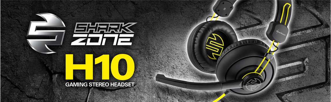 Игровая гарнитура Sharkoon Shark Zone H10 (Black/Yellow) купить в интернет-магазине icover