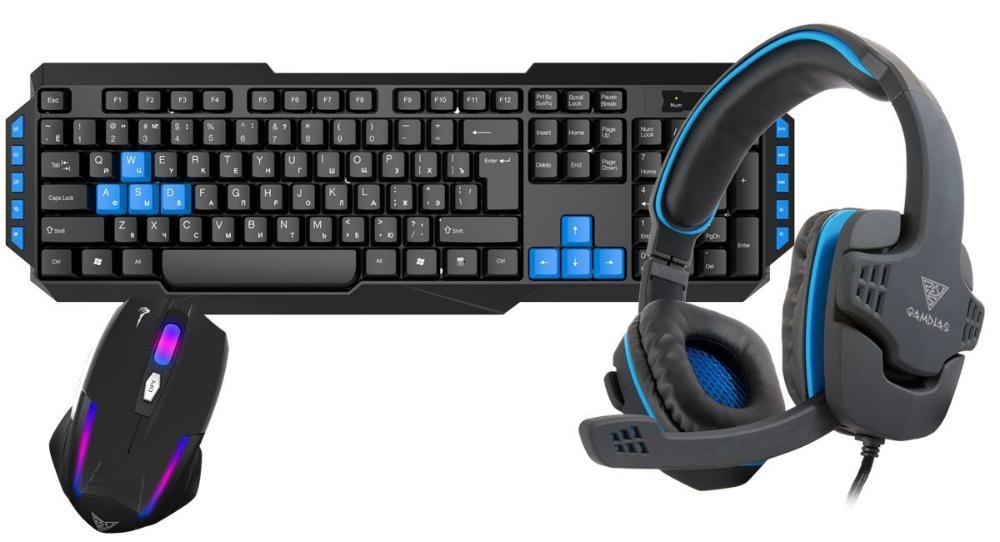 

Игровой комплект Gamdias Combo 3-in-1 (GKS 100) Black, Combo 3-in-1
