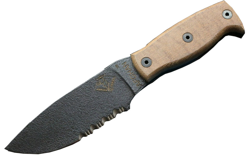 Ontario Afghan Tan Micarta (ONT/9419TMSR) - нож с фиксированным лезвием (Tan) купить в интернет-магазине icover