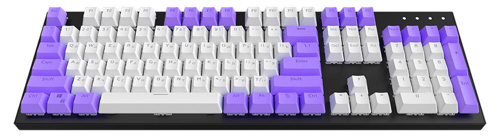 Комплект клавиш Dark Project Keycaps KS-26 (White/Purple) купить в интернет-магазине icover