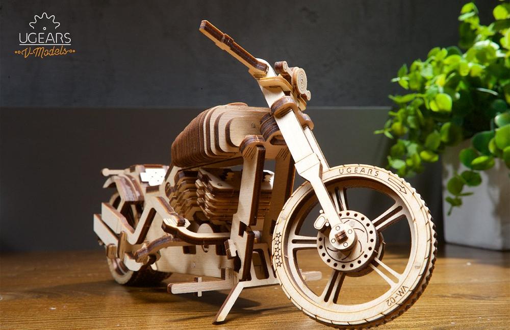 3D-пазл Ugears Байк VM-02 (70051) купить в интернет-магазине icover