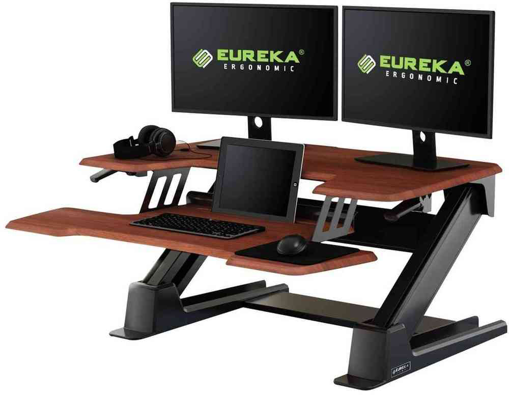 

Подставка на компьютерный стол Eureka Standing Desk Converter (ERK-CV-PRO36C) для работы стоя (Cherry), Standing Desk Converter