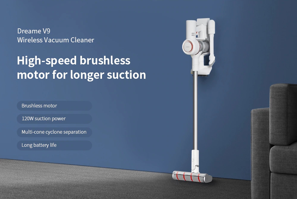 Беспроводной пылесос Xiaomi Dreame V9 Vacuum Cleaner (White) купить в интернет-магазине icover