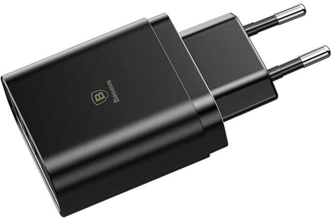 Сетевая зарядка Baseus Mirror Lake Intelligent Digital Display (CCALL-BH01) 3xUSB 3.4A (Black) купить в интернет-магазине icover