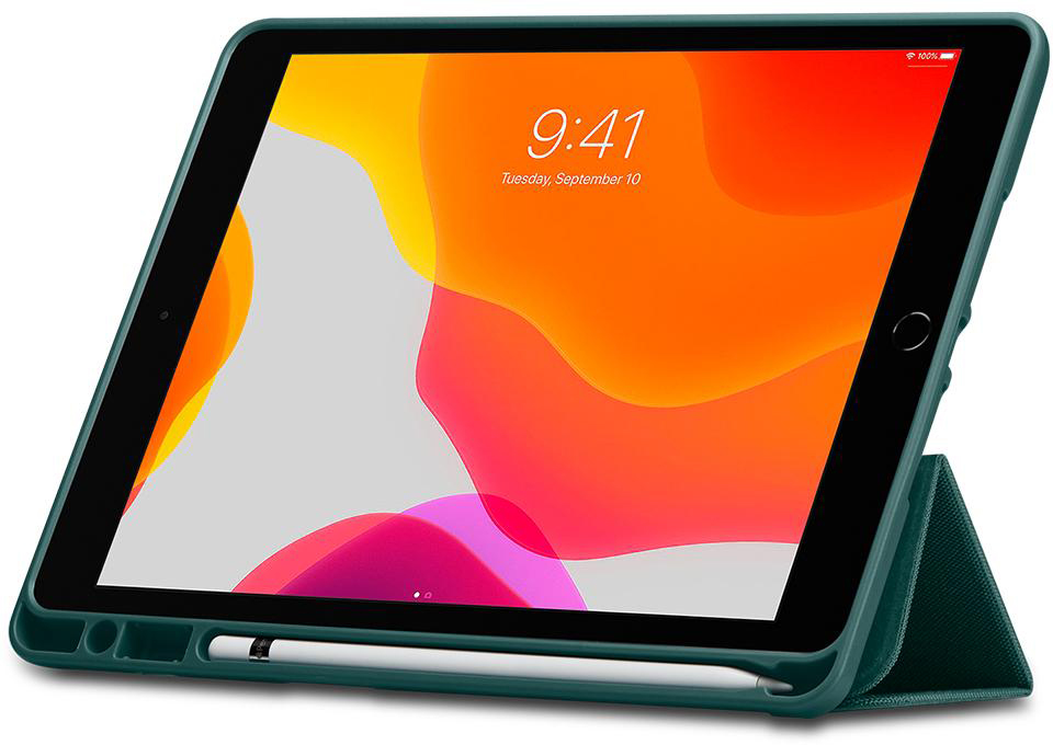 Чехол Spigen Urban Fit (ACS01062) для iPad 10.2" (Midnight Green) купить в интернет-магазине icover