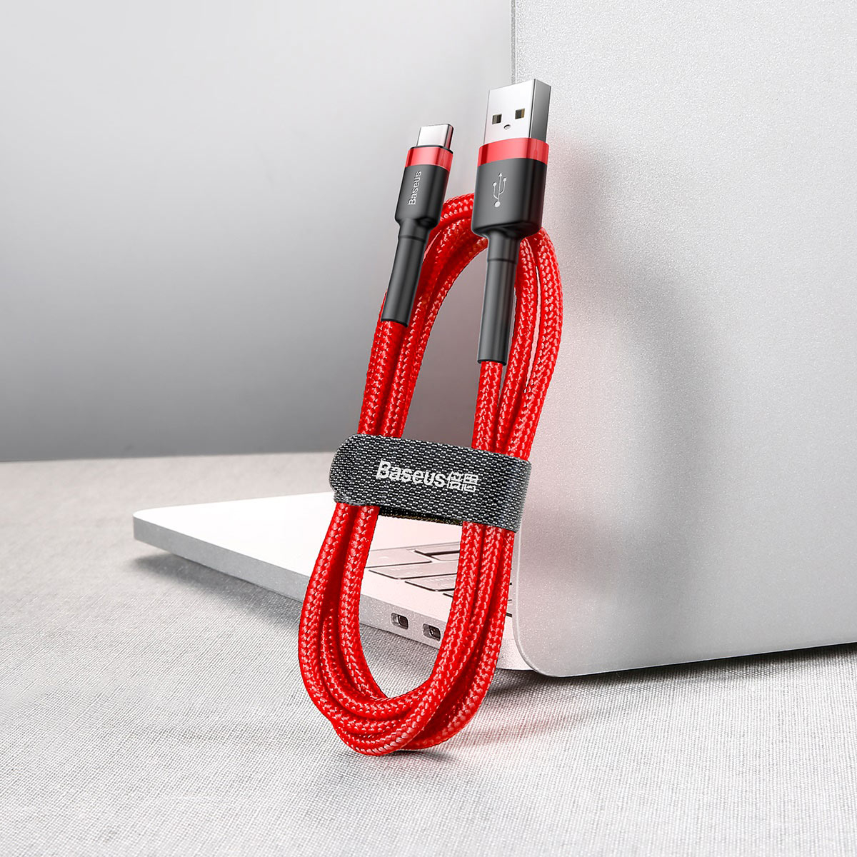 Кабель Baseus Cafule Series USB/USB-C 1m CATKLF-B09 (Red/Red) купить в интернет-магазине icover