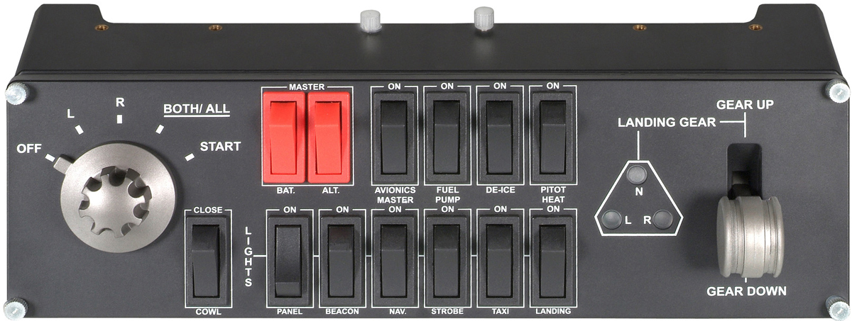 Saitek Pro Flight Switch Panel (PZ55) - многофункциональная панель (Black) купить в интернет-магазине icover