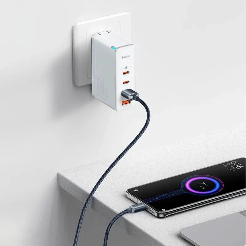 Кабель Baseus Crystal Shine (CAJY000501) USB-A/Type-C 100W 2m (Black) купить в интернет-магазине icover