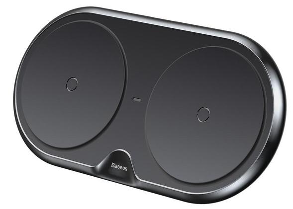 Беспроводное зарядное устройство Baseus Dual Wireless Charger (WXXHJ-A01) на два устройства (Black) купить в интернет-магазине icover