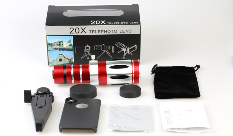 Telephoto Lens Review 20x - объектив для iPhone 6 Plus (Red) купить в интернет-магазине icover