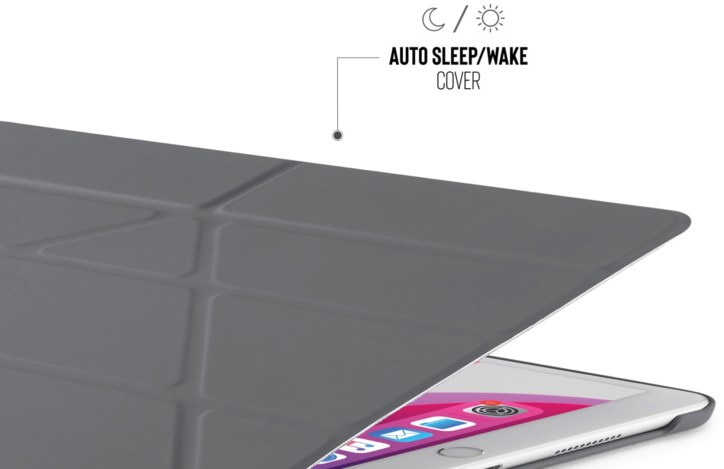 Чехол Pipetto Origami (P030-50-7) для iPad 10.2" (Dark Grey) купить в интернет-магазине icover