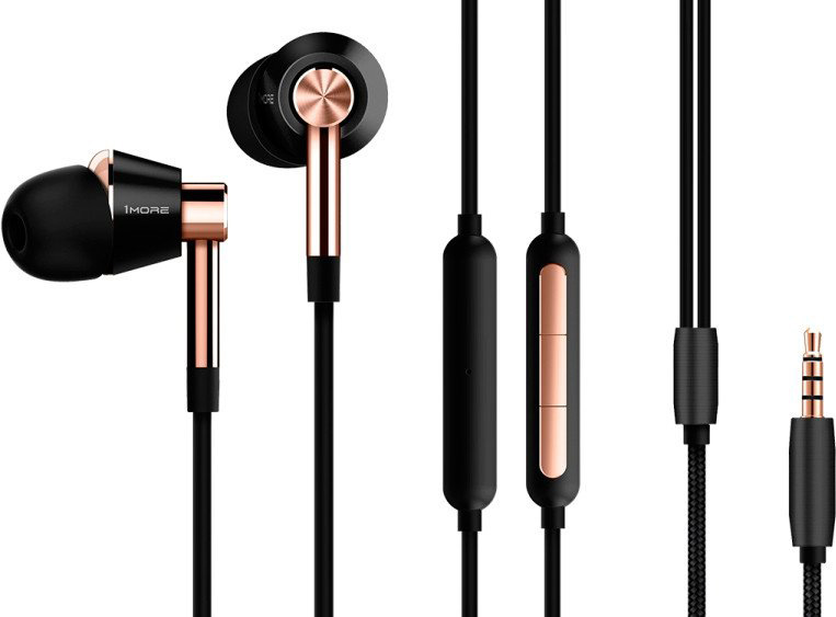 

Наушники с микрофоном 1MORE Triple Driver E1001 (Gold)