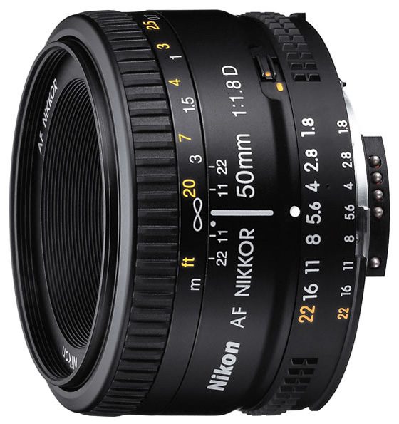 Объектив Nikon 50mm f/1.8D AF Nikkor (Black) купить в интернет-магазине icover