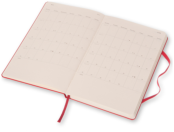 Moleskine Classic Large 2017 (DHF212WN3Y17) - ежедневник (Red) купить в интернет-магазине icover