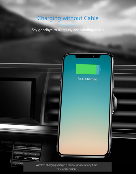 Автомобильный держатель Baseus Big Ears Car Mount Wireless Charger WXER-01 (Black) купить в интернет-магазине icover
