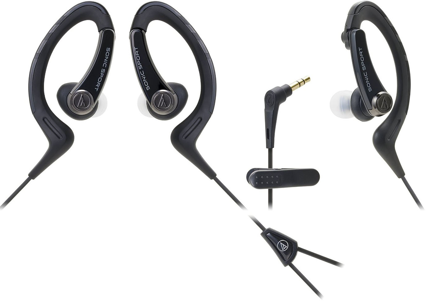 Вставные спортивные наушники Audio-Technica ATH-SPORT1 (Black) купить в интернет-магазине icover