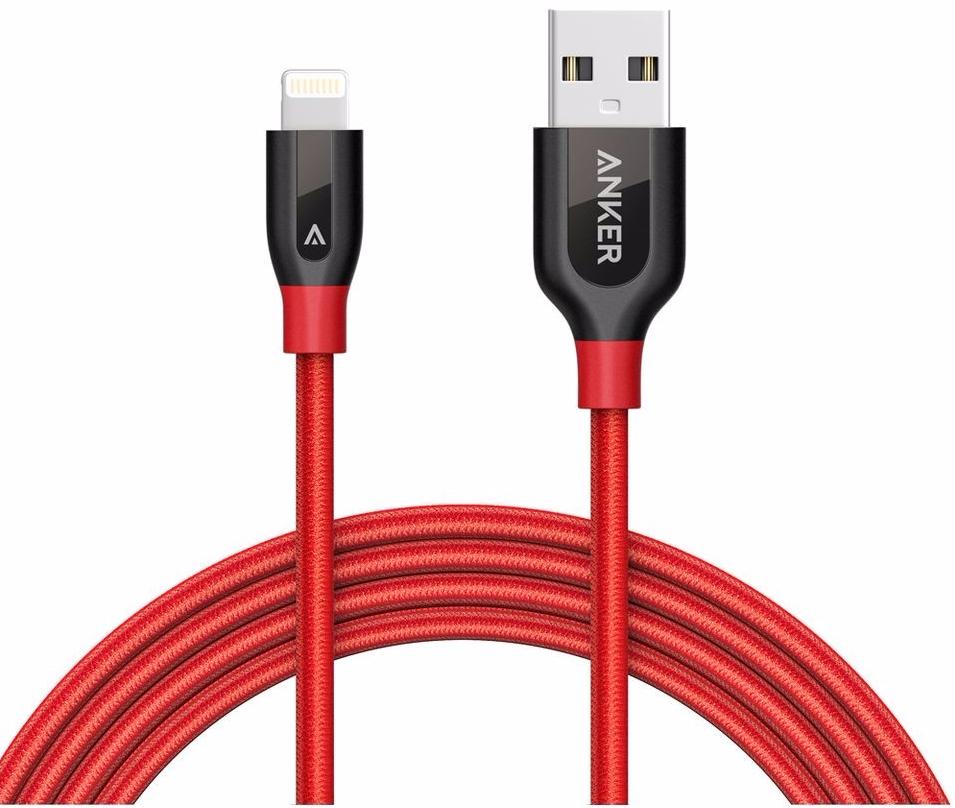 

Кабель Anker PowerLine+ Lightning to USB Cable 1.8m A8122H91 (Red)