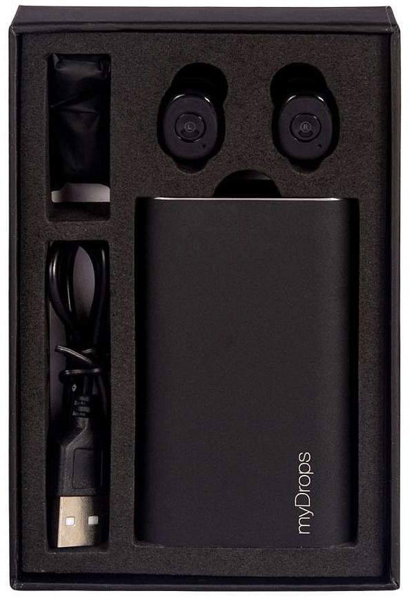 Bluetooth-наушники Даджет MyDrops Power (Black) купить в интернет-магазине icover